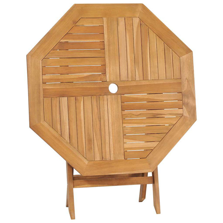 5 Piece Garden Dining Set Solid Teak Wood