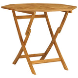 5 Piece Garden Dining Set Solid Teak Wood - Side View
