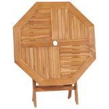 5 Piece Garden Dining Set Solid Teak Wood - 45-Degree Angle