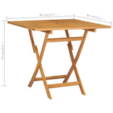 5 Piece Garden Dining Set Solid Teak Wood - Extra Image