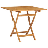 5 Piece Garden Dining Set Solid Teak Wood - Side View