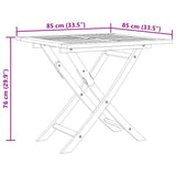 5 Piece Garden Dining Set Solid Teak Wood