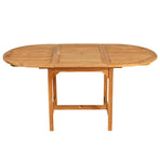 7 Piece Garden Dining Set Solid Teak Wood
