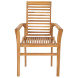 7 Piece Garden Dining Set Solid Teak Wood - Extra Image