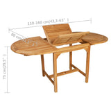 7 Piece Garden Dining Set Solid Teak Wood - Extra Image