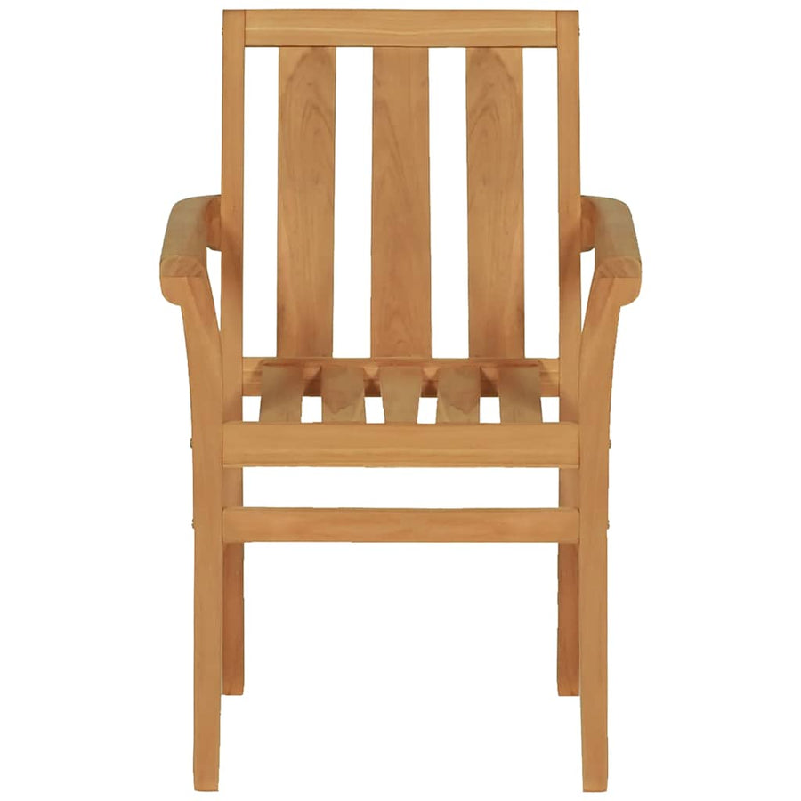5 Piece Garden Dining Set Solid Teak Wood
