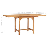 5 Piece Garden Dining Set Solid Teak Wood