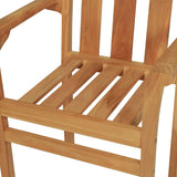 7 Piece Garden Dining Set Solid Teak Wood