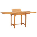 7 Piece Garden Dining Set Solid Teak Wood - Side View
