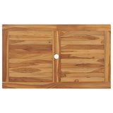 5 Piece Garden Dining Set Solid Teak Wood - 45-Degree Angle