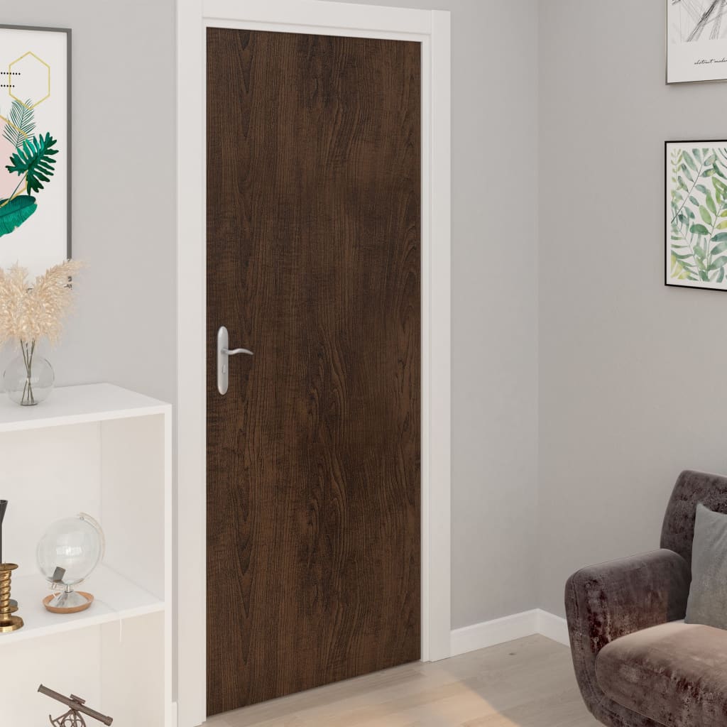 Self-adhesive Furniture Films 2 pcs Dark Oak 500x90 cm PVC