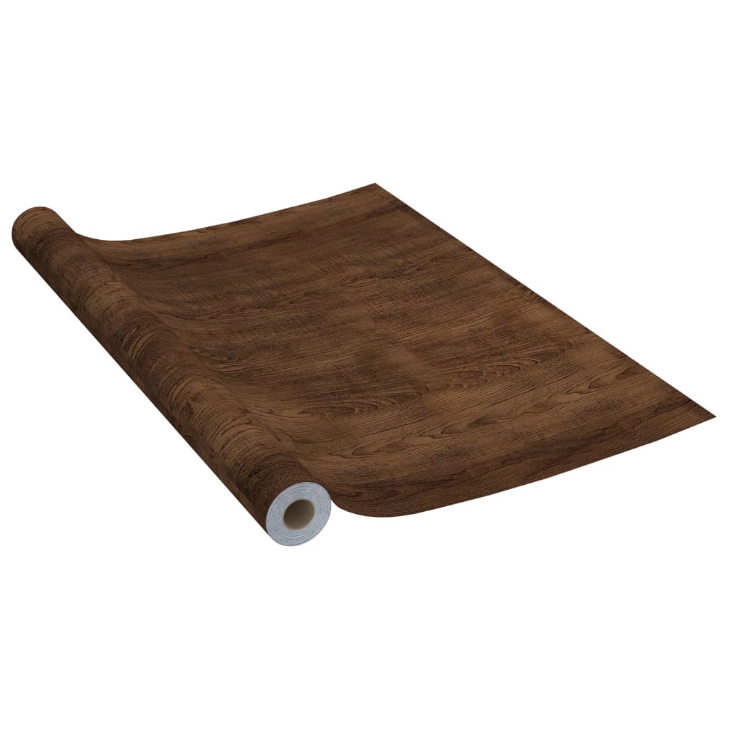 Self-adhesive Furniture Films 2 pcs Dark Oak 500x90 cm PVC