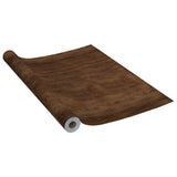 Self-adhesive Furniture Films 2 pcs Dark Oak 500x90 cm PVC - Top-Down View