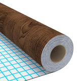 Self-adhesive Furniture Films 2 pcs Dark Oak 500x90 cm PVC - Rear View