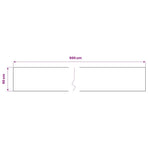 Self-adhesive Furniture Films 2 pcs White 500x90 cm PVC