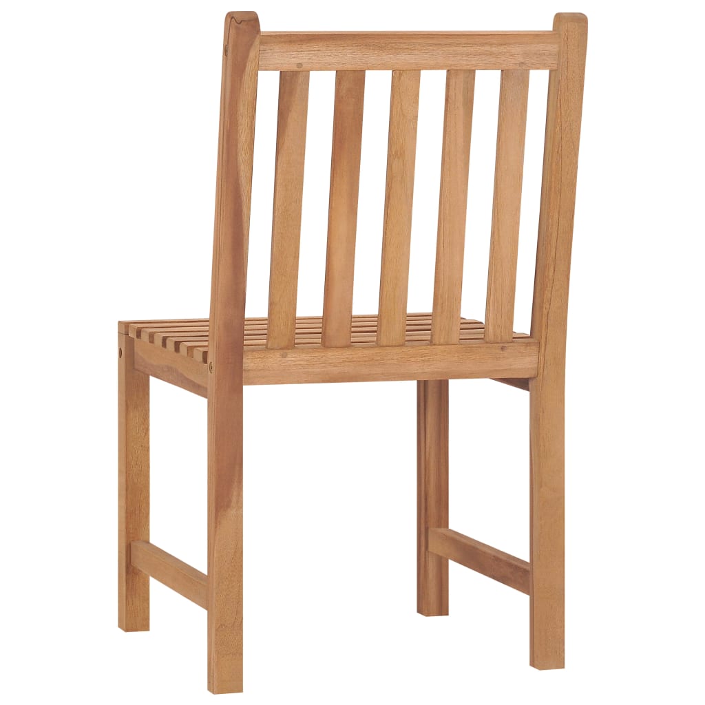 5 Piece Garden Dining Set 80x80 cm Solid Teak Wood