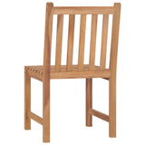 5 Piece Garden Dining Set 80x80 cm Solid Teak Wood - Close-Up Angle