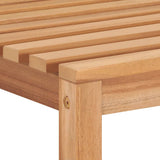 5 Piece Garden Dining Set 80x80 cm Solid Teak Wood