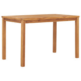 7 Piece Garden Dining Set 120x70 cm Solid Teak Wood
