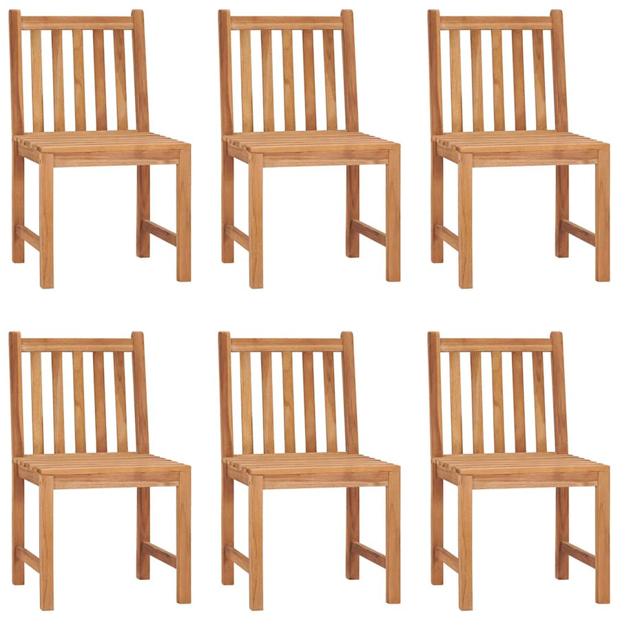 7 Piece Garden Dining Set 140x80 cm Solid Teak Wood