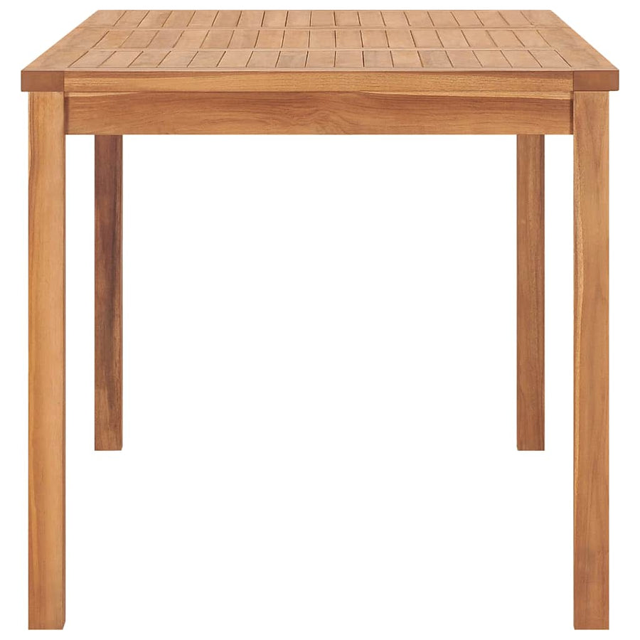 7 Piece Garden Dining Set 140x80 cm Solid Teak Wood