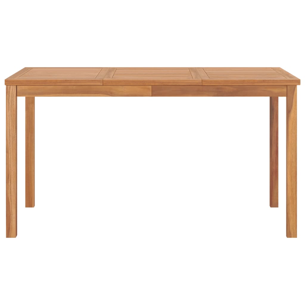 7 Piece Garden Dining Set 140x80 cm Solid Teak Wood