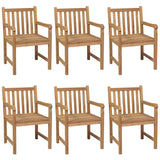 7 Piece Garden Dining Set 140x80 cm Solid Teak Wood - Side View