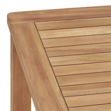7 Piece Garden Dining Set 140x80 cm Solid Teak Wood - Extra Image