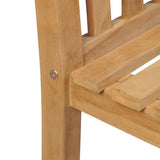 7 Piece Garden Dining Set 140x80 cm Solid Teak Wood - Extra Image