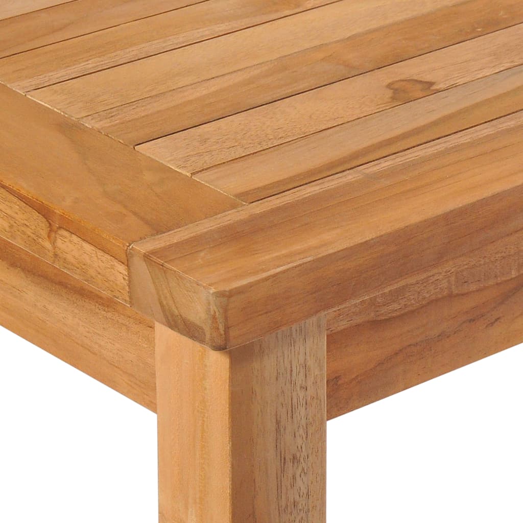 5 Piece Garden Dining Set 150x90 cm Solid Teak Wood