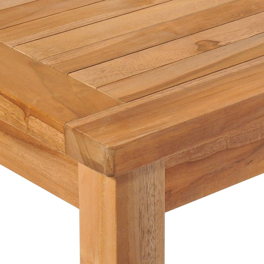 5 Piece Garden Dining Set 150x90 cm Solid Teak Wood