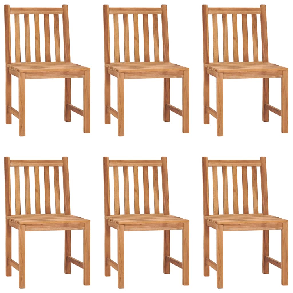 7 Piece Garden Dining Set 160x80 cm Solid Teak Wood