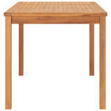 7 Piece Garden Dining Set 160x80 cm Solid Teak Wood