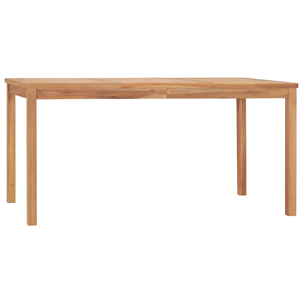 7 Piece Garden Dining Set 160x80 cm Solid Teak Wood