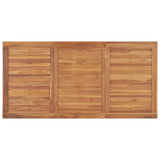 5 Piece Garden Dining Set 160x80 cm Solid Teak Wood - Extra Image