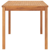 7 Piece Garden Dining Set 160x80 cm Solid Teak Wood