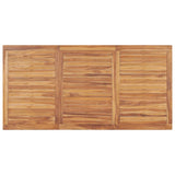 9 Piece Garden Dining Set 180x90 cm Solid Teak Wood