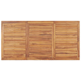 5 Piece Garden Dining Set 180x90 cm Solid Teak Wood