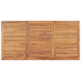 5 Piece Garden Dining Set 180x90 cm Solid Teak Wood - Extra Image
