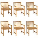 7 Piece Garden Dining Set 180x90 cm Solid Teak Wood