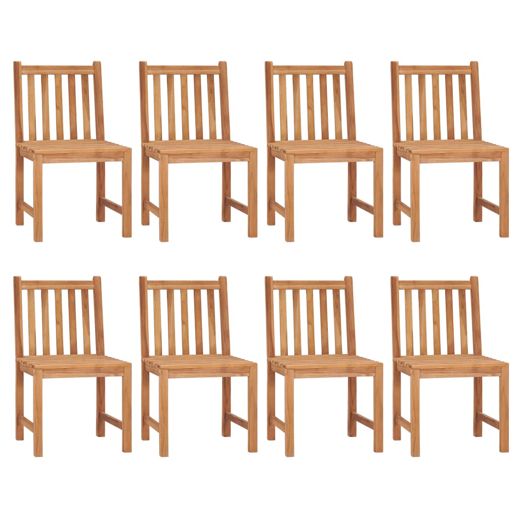 9 Piece Garden Dining Set 200x100 cm Solid Teak Wood