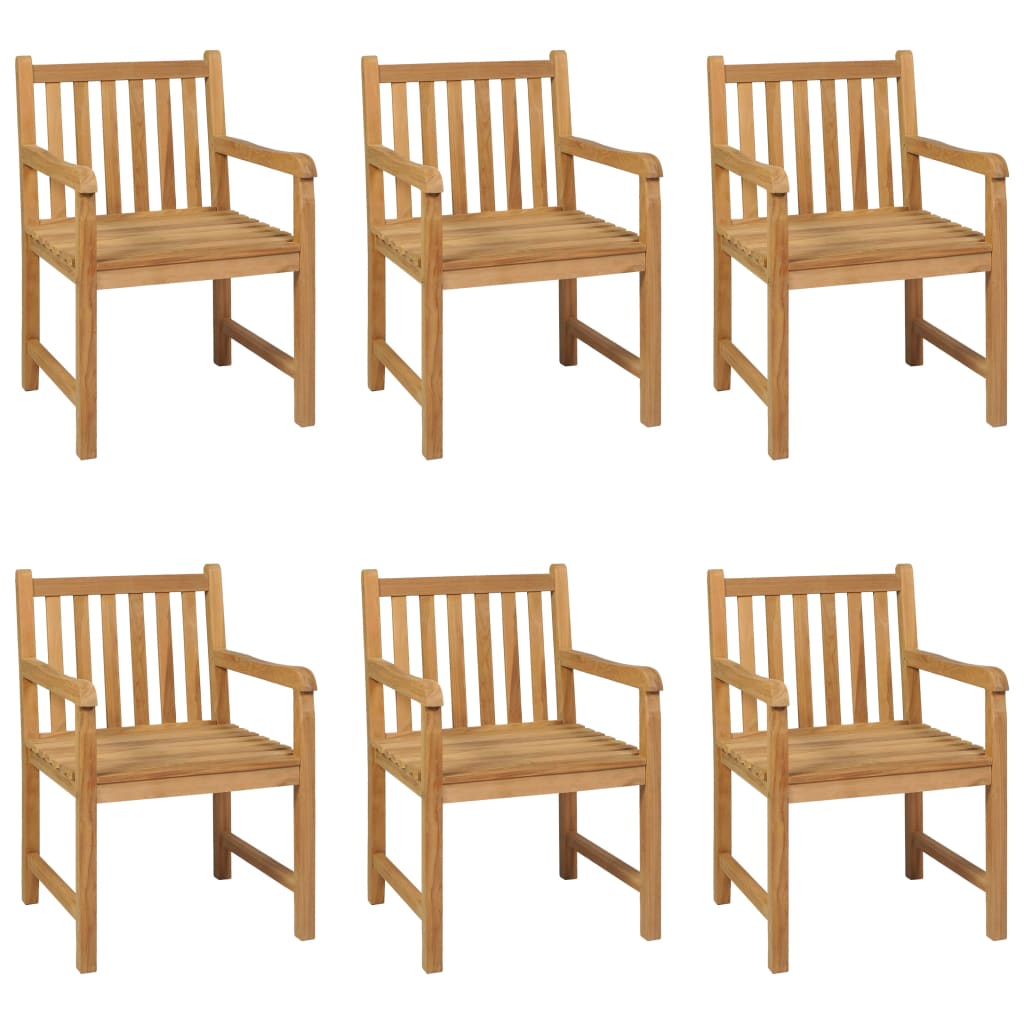 7 Piece Garden Dining Set 200x100 cm Solid Teak Wood