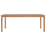 7 Piece Garden Dining Set 200x100 cm Solid Teak Wood