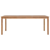 7 Piece Garden Dining Set 200x100 cm Solid Teak Wood - Extra Image