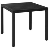 3 Piece Garden Dining Set Black - Extra Image
