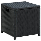 6 Piece Garden Lounge Set with Cushions Poly Rattan Black - Extra Image