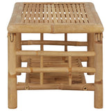 4 Piece Garden Lounge Set with Cushions Bamboo - Extra Image