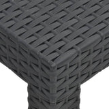 Garden Table Anthracite 58x58x41 cm PP Rattan - 45-Degree Angle