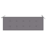 3-Seater Garden Bench with Cushion 150 cm Solid Eucalyptus Wood