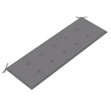 3-Seater Garden Bench with Cushion 150 cm Solid Eucalyptus Wood - Close-Up Angle